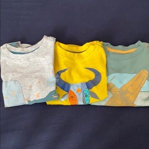 Lot of 3 Tea collection boys shirts Size 4T